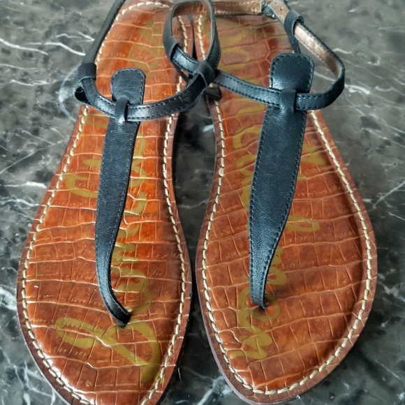 Sam Edelmen Thong Leather sandals in black,brown size 8 - Picture 12 of 12